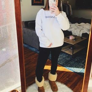 seaside | white unisex sweatshirt